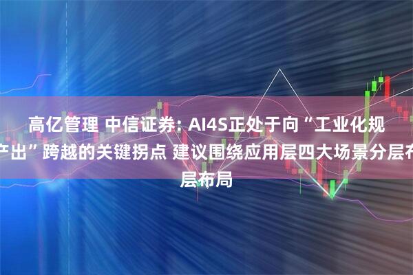 高亿管理 中信证券: AI4S正处于向“工业化规模产出”跨越的关键拐点 建议围绕应用层四大场景分层布局